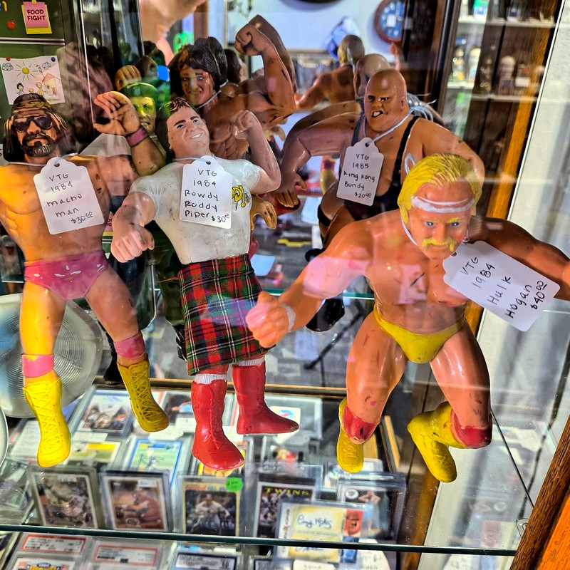 Colorful figurines display